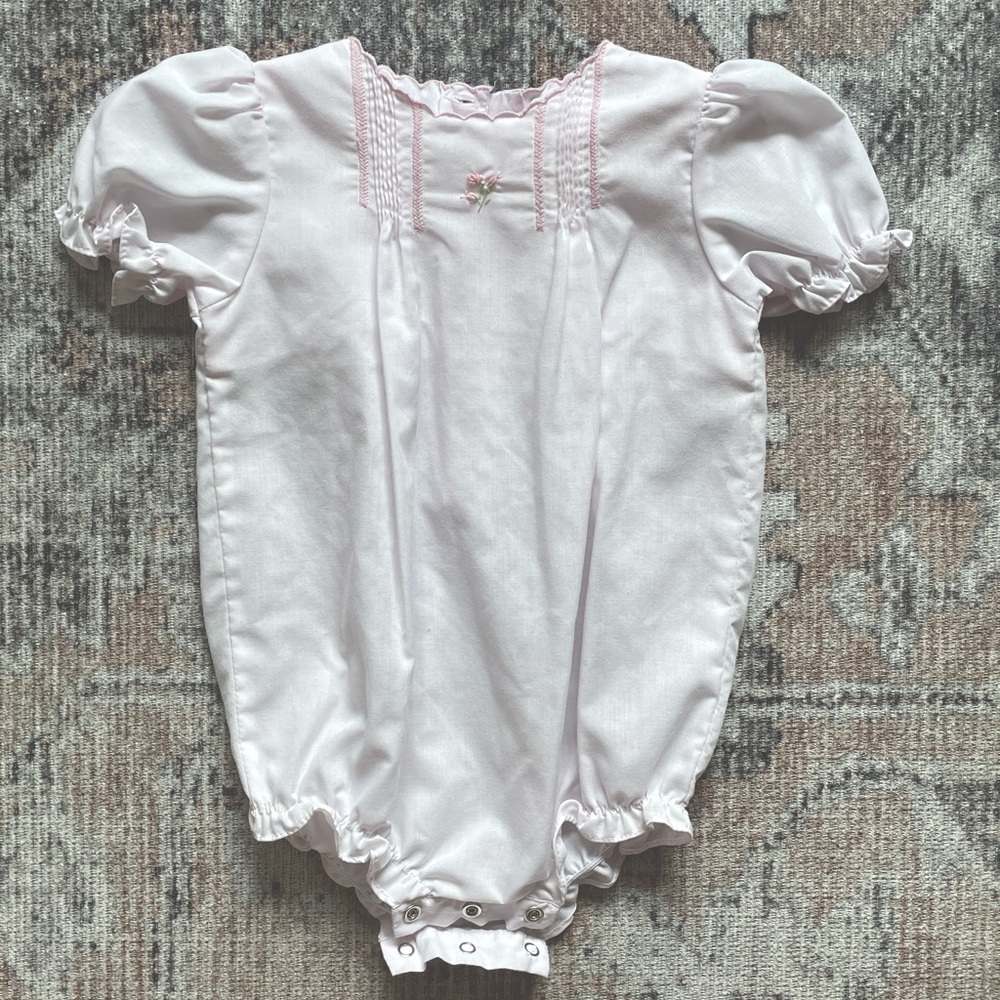 Petit Ami Embroidered One Piece Bubble